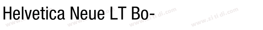 Helvetica Neue LT Bo字体转换 Helvetica Neue LT Bo字体转换